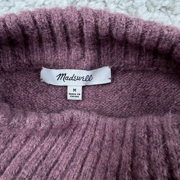 Madewell Dillon Mockneck Wool Alpaca Sweater Pink - Picture 6 of 10